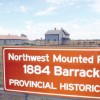 The 1884 North West Mounted Police barracks provincial historic site is being reconstructed.