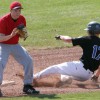 Jake Hansen of the Royals slides safely into second base Saturday against Havre North Stars.