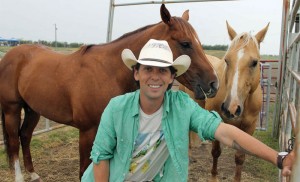 Filipe Leite and his horses