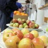 Volunteers made fresh fruit and coffee available to stranded travellers.