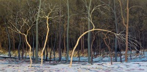 ‘Winter Ballet,' an acrylic painting by Dr. Anne McClelland.