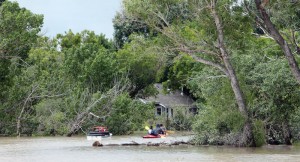 Tillsleys kayak flood water