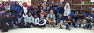 Tim Isberg conducted a performance workshop for Bedouin students at a school in the Negev desert. 