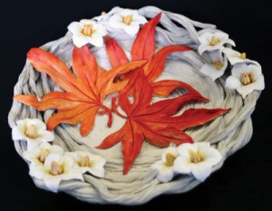 Fort Macleod artist Marney Delver created this dish for the Town of Taber. Taber officials presented it as a gift to officials from Higashiomi City to mark the 35th anniversary of twinning with the Japanese community.
