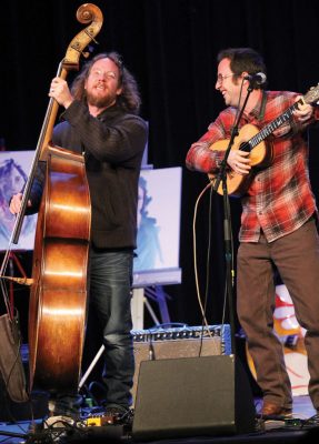 PHOTO BY FRANK MCTIGHE, THE MACLEOD GAZETTE The Polyjesters perform Saturday, Jan. 27 at the Empress Theatre in Fort Macleod as part of the Center Stage Series.