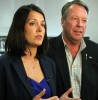 Danielle Smith and MLA Pat Stier