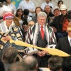 paddle-signing ceremony
