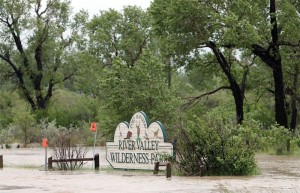 River Valley Wilderness Park was flooded by the Oldman River.