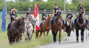 Mounted riders took part in the 18th annual A-T Walk for a Cure.