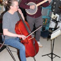 Niall and Megan Jones of The Elk and The Bee performed in the Green Room.