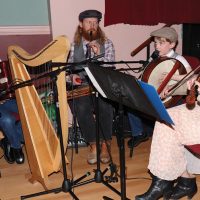 The Chisholm family gave a Celtic-flavoured performance just off the Empress Theatre Stage.