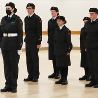 The 2384 Kainai Royal Canadian Army Cadet Corps on parade Thursday.